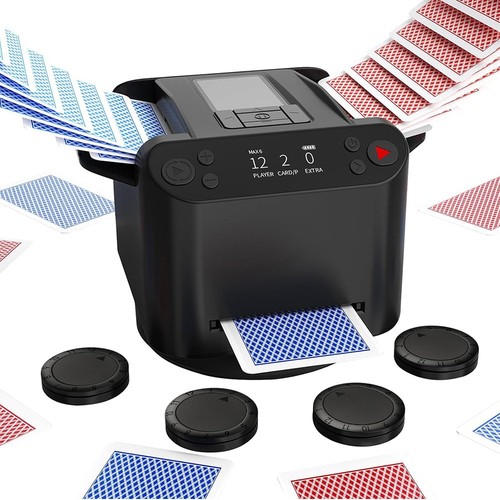 Automatic card shuffler - card,