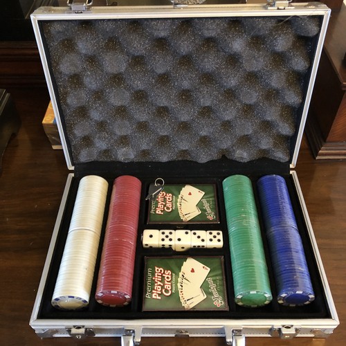 Poker set aluminium - poker, case
