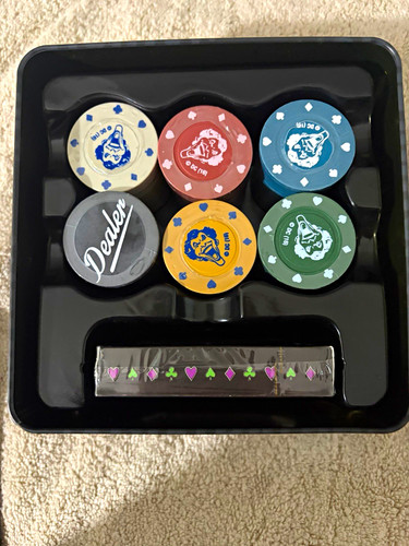 The joker casino poker set - casino, tin