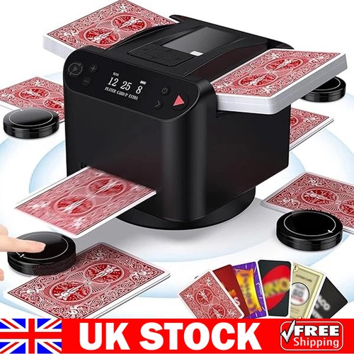 Automatic card shuffler and - automatic,