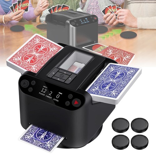 Automatic card shuffler - card,