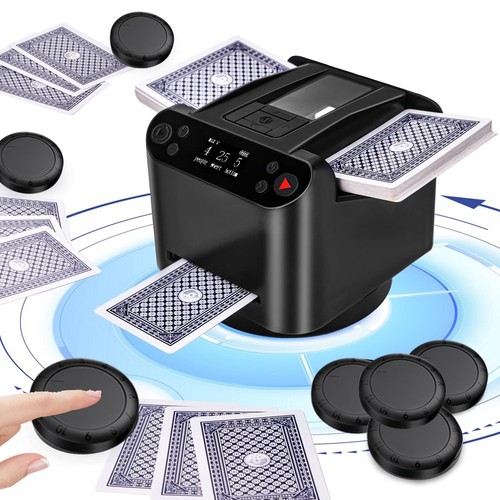 Automatic card shuffler - card,
