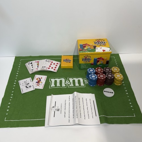 Poker set complete box - m&m’s,