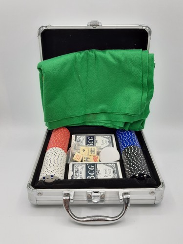 100 chip poker set - chip, aluminium