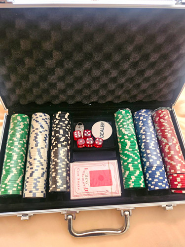 Poker chip set aluminium - chip, case