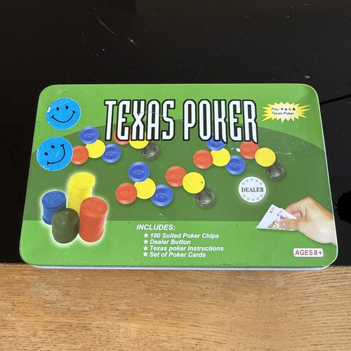 Texas poker set storage tin - in,