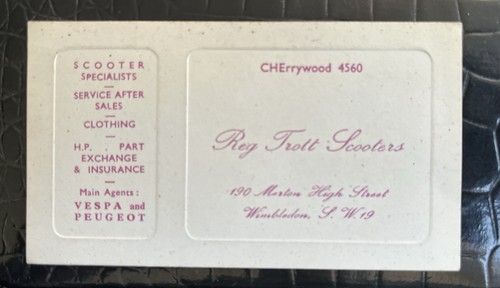 Vintage reg tott - reg, scooters